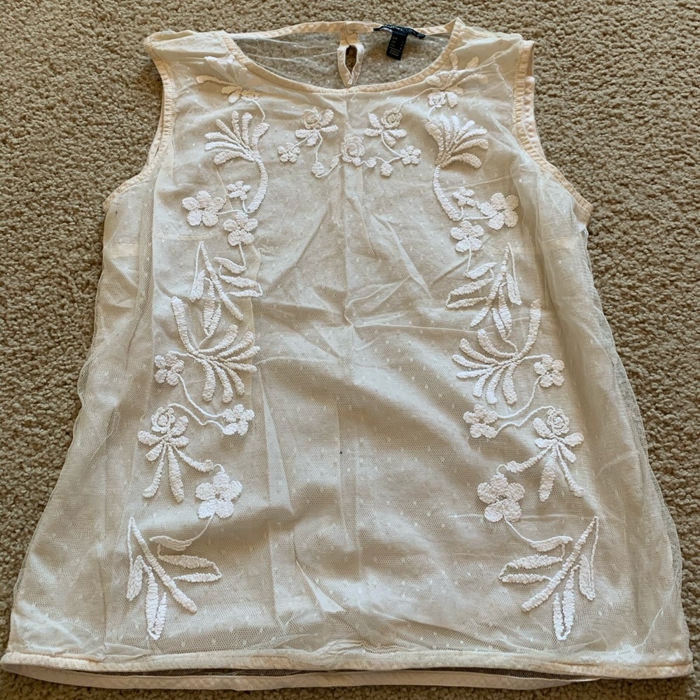 Mango beige, medium, lace with sheer back